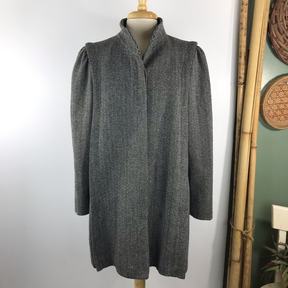 Vintage Jackets & Blazers - Vintage Central Park CPI Womens Tweed Coat Sz M/L